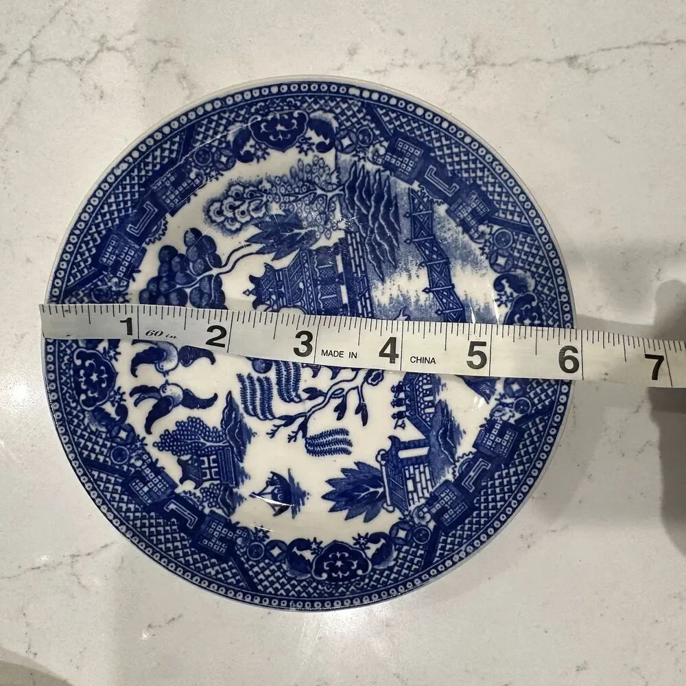 Vintage Mismatched English China Dessert Plates Set of 6 Spode Meakin